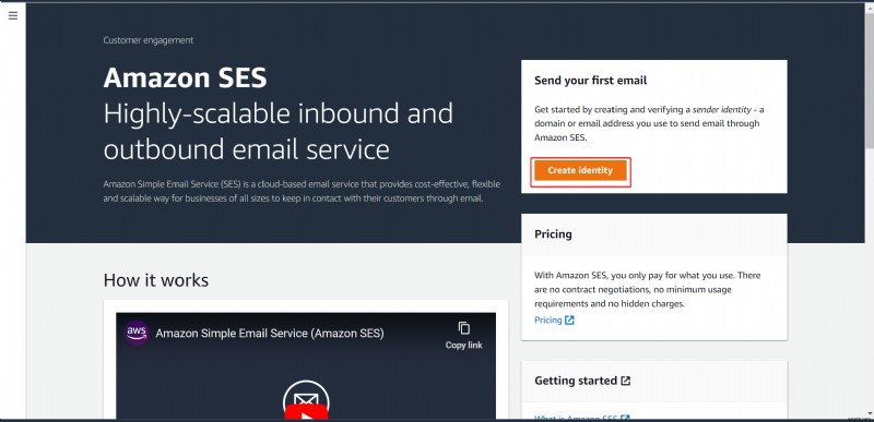 คำแนะนำทีละขั้นตอน:การตั้งค่า AWS Simple Email Service (SES) เพื่อการส่งอีเมลที่เชื่อถือได้ 
