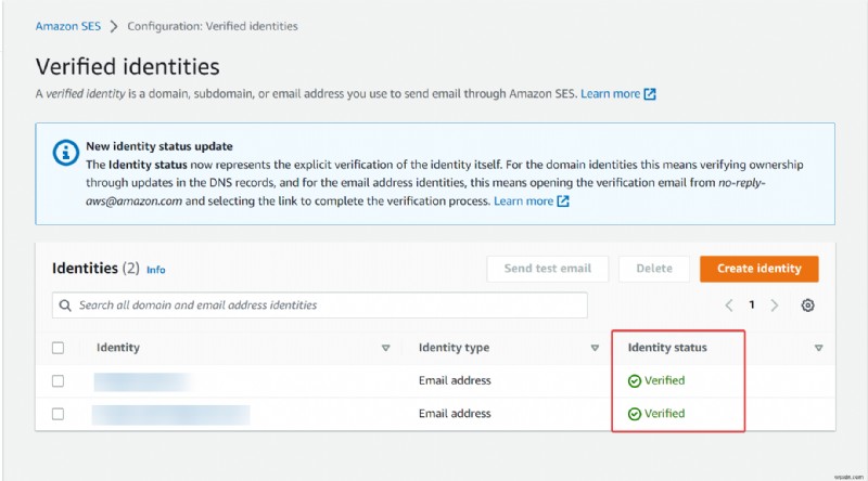คำแนะนำทีละขั้นตอน:การตั้งค่า AWS Simple Email Service (SES) เพื่อการส่งอีเมลที่เชื่อถือได้ 
