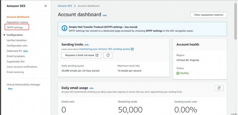 คำแนะนำทีละขั้นตอน:การตั้งค่า AWS Simple Email Service (SES) เพื่อการส่งอีเมลที่เชื่อถือได้ 