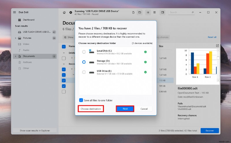 กู้คืนเอกสาร OpenOffice ที่ถูกลบหรือไม่ได้บันทึกอย่างรวดเร็วและปลอดภัย 
