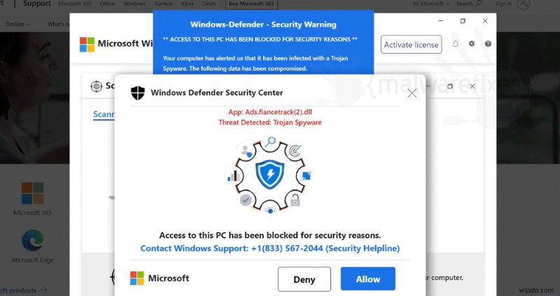 วิธีลบการแจ้งเตือนไวรัส Microsoft ปลอมอย่างปลอดภัยและหยุดป๊อปอัปหลอกลวง 