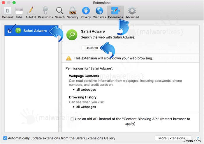 ลบแอดแวร์ออกจาก Safari บน Mac อย่างปลอดภัย – คำแนะนำทีละขั้นตอน