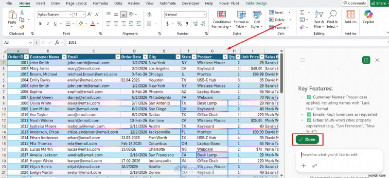 ปรับปรุงการทำความสะอาดข้อมูล Excel ด้วย Copilot:7 ปัญหาทั่วไปที่แก้ไขได้ในคลิกเดียว