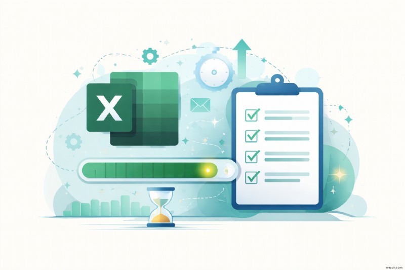 รักษาการตอบสนองของ Excel:แสดงข้อความความคืบหน้าขณะทำงาน VBA 