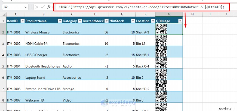 สร้างตัวติดตามสินค้าคงคลังด้วยรหัส QR ใน Excel – เรียบง่าย คุ้มค่า และเชื่อถือได้ 