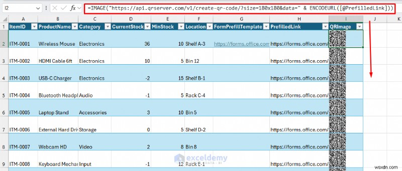 สร้างตัวติดตามสินค้าคงคลังด้วยรหัส QR ใน Excel – เรียบง่าย คุ้มค่า และเชื่อถือได้ 