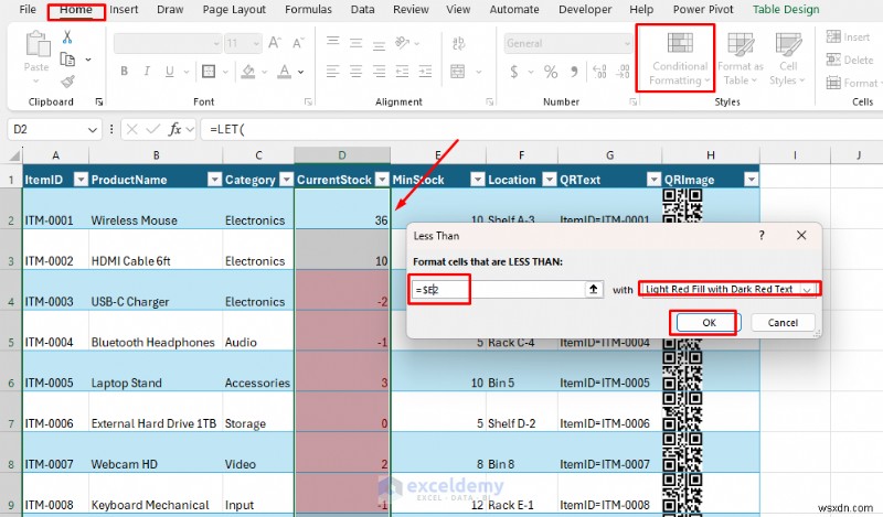 สร้างตัวติดตามสินค้าคงคลังด้วยรหัส QR ใน Excel – เรียบง่าย คุ้มค่า และเชื่อถือได้ 