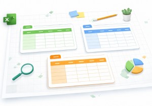 การเรียนรู้หลายตารางบนแผ่นงาน Excel แผ่นเดียว:คำแนะนำทีละขั้นตอน 