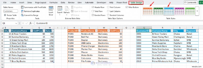 การเรียนรู้หลายตารางบนแผ่นงาน Excel แผ่นเดียว:คำแนะนำทีละขั้นตอน