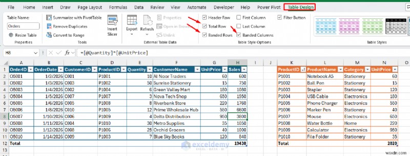 การเรียนรู้หลายตารางบนแผ่นงาน Excel แผ่นเดียว:คำแนะนำทีละขั้นตอน