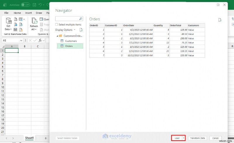 คำแนะนำทีละขั้นตอน:การนำเข้าข้อมูล Microsoft Access ลงใน Excel