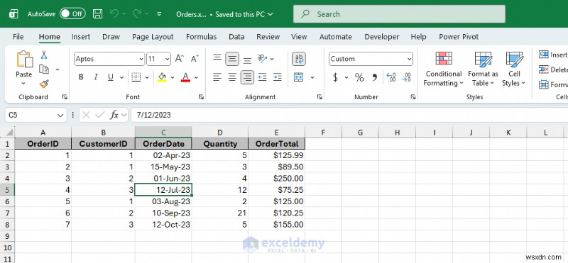 คำแนะนำทีละขั้นตอน:การนำเข้าข้อมูล Microsoft Access ลงใน Excel
