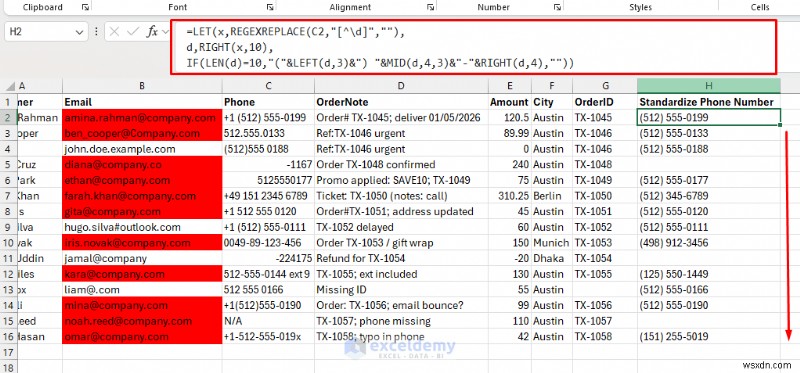 Master Regex ใน Excel:หลักสูตรข้อขัดข้องของผู้ใช้ระดับสูง 