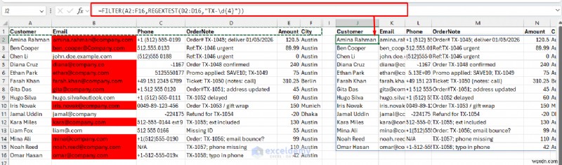 Master Regex ใน Excel:หลักสูตรข้อขัดข้องของผู้ใช้ระดับสูง 