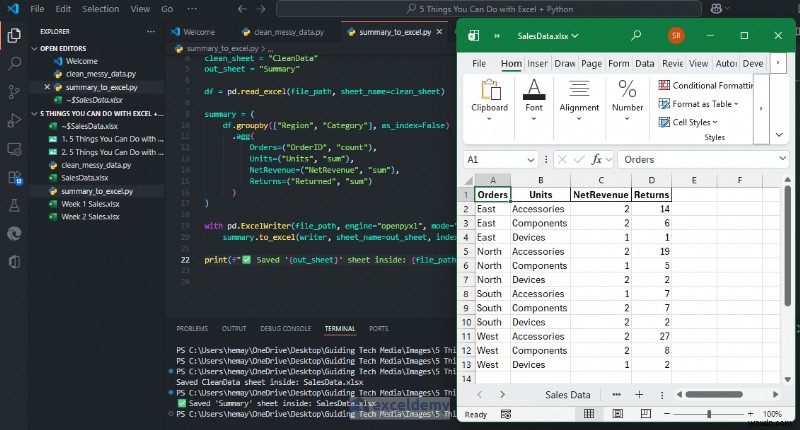 5 วิธีอันทรงพลังในการรวม Excel และ Python สำหรับเวิร์กโฟลว์ข้อมูลขั้นสูง 