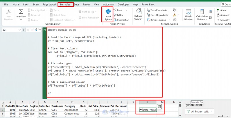 5 วิธีอันทรงพลังในการรวม Excel และ Python สำหรับเวิร์กโฟลว์ข้อมูลขั้นสูง 