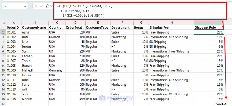 Master Excel:สร้างคำสั่ง IF ที่ซ้อนกันแบบซับซ้อนในเซลล์เดียว