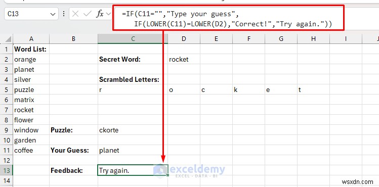 Excel เหนือกว่าสเปรดชีต:สร้างมินิเกมและปริศนาด้วยเคล็ดลับอันชาญฉลาด