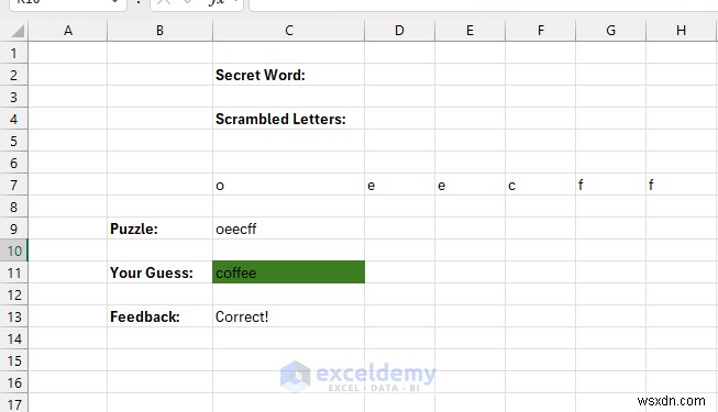 Excel เหนือกว่าสเปรดชีต:สร้างมินิเกมและปริศนาด้วยเคล็ดลับอันชาญฉลาด