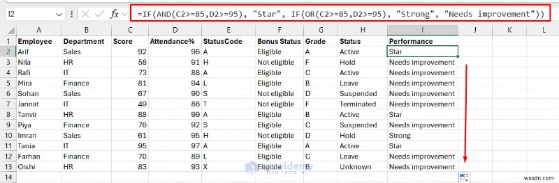 การเรียนรู้ทางเลือก Excel IF:คำแนะนำที่ชัดเจนในการเลือกฟังก์ชันแบบมีเงื่อนไขที่ดีที่สุด 