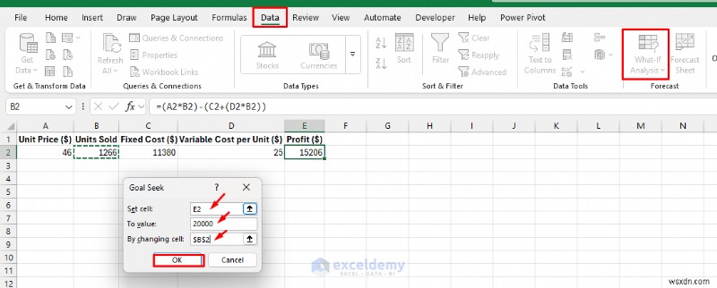 การวิเคราะห์แบบ What-If ของ Master Excel:3 เทคนิคที่ได้รับการพิสูจน์แล้วในการคาดการณ์และจำลองสถานการณ์ทางธุรกิจ 