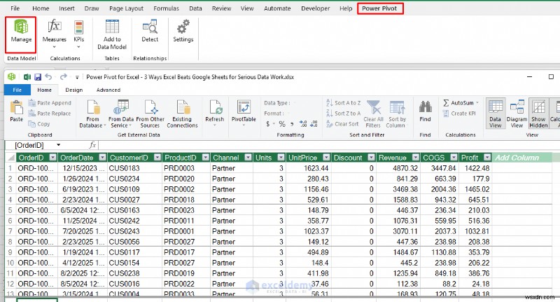 Excel กับ Google ชีต:3 เหตุผลที่พิสูจน์แล้ว Excel ชนะสำหรับงานข้อมูลที่ซับซ้อน