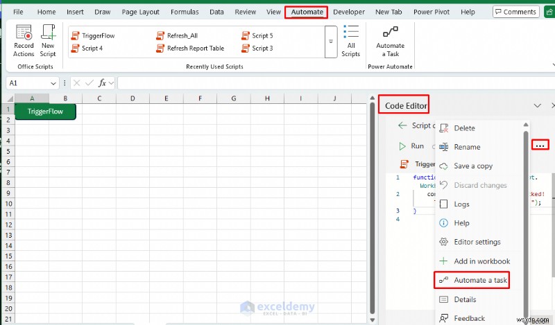 เปิดใช้ Power BI และ Power Automate จากปุ่ม Excel:คำแนะนำทีละขั้นตอน 