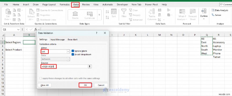 สร้างสมุดงาน Excel แบบโต้ตอบโดยไม่มี VBA:คำแนะนำทีละขั้นตอน 