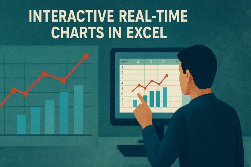สร้างแผนภูมิ Excel แบบเรียลไทม์เชิงโต้ตอบสำหรับการแสดงข้อมูลแบบไดนามิก 