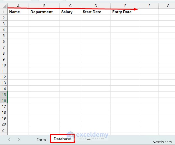 สร้างแบบฟอร์ม Excel แบบล้างตัวเองโดยใช้ VBA และช่วงที่ตั้งชื่อ 