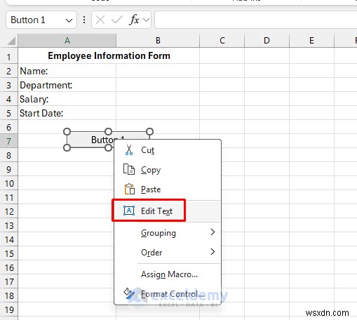 สร้างแบบฟอร์ม Excel แบบล้างตัวเองโดยใช้ VBA และช่วงที่ตั้งชื่อ 
