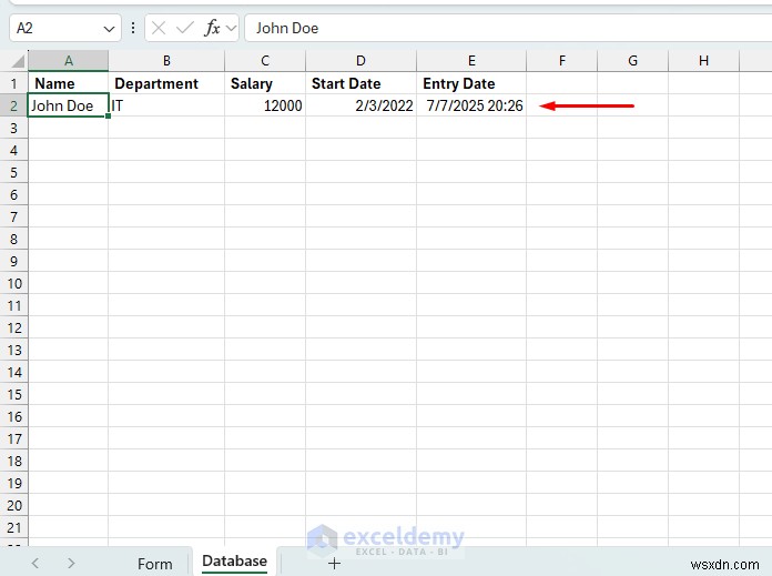 สร้างแบบฟอร์ม Excel แบบล้างตัวเองโดยใช้ VBA และช่วงที่ตั้งชื่อ 