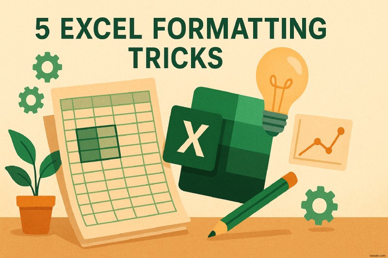 5 เคล็ดลับการจัดรูปแบบ Pro Excel สำหรับสเปรดชีตที่สวยงาม 