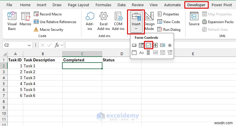 สร้างรายการตรวจสอบที่ล็อกไว้จนกว่าจะเสร็จสมบูรณ์ใน Excel:คำแนะนำทีละขั้นตอนพร้อมการป้องกันลอจิกและชีต