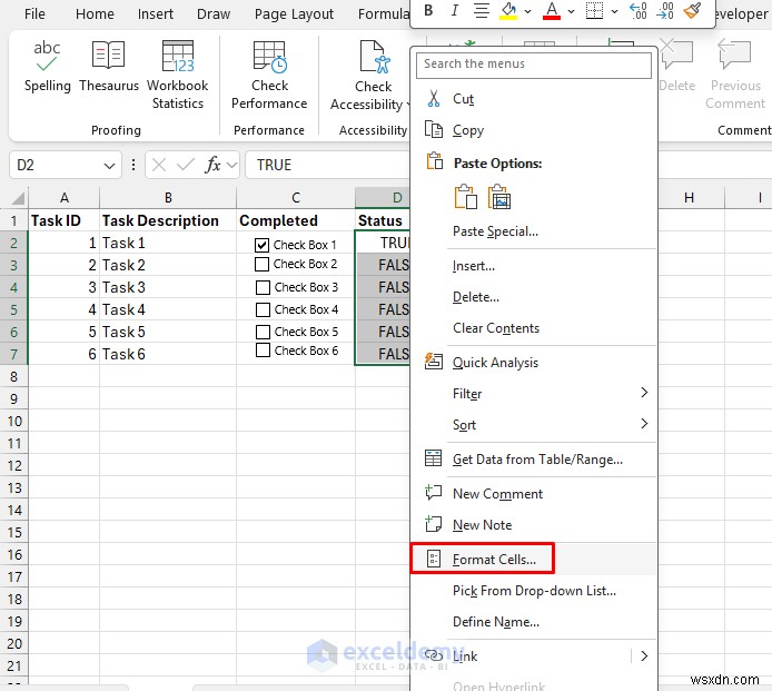 สร้างรายการตรวจสอบที่ล็อกไว้จนกว่าจะเสร็จสมบูรณ์ใน Excel:คำแนะนำทีละขั้นตอนพร้อมการป้องกันลอจิกและชีต