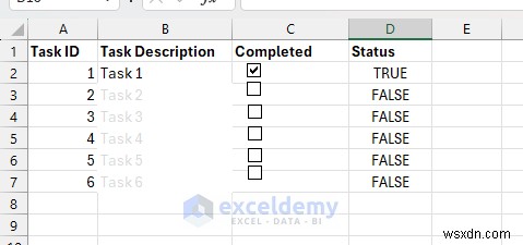 สร้างรายการตรวจสอบที่ล็อกไว้จนกว่าจะเสร็จสมบูรณ์ใน Excel:คำแนะนำทีละขั้นตอนพร้อมการป้องกันลอจิกและชีต