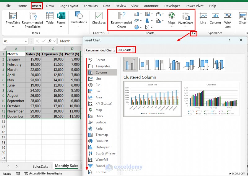 ความเชี่ยวชาญด้านแผนภูมิ Excel:จากพื้นฐานไปจนถึงแดชบอร์ดแบบไดนามิก