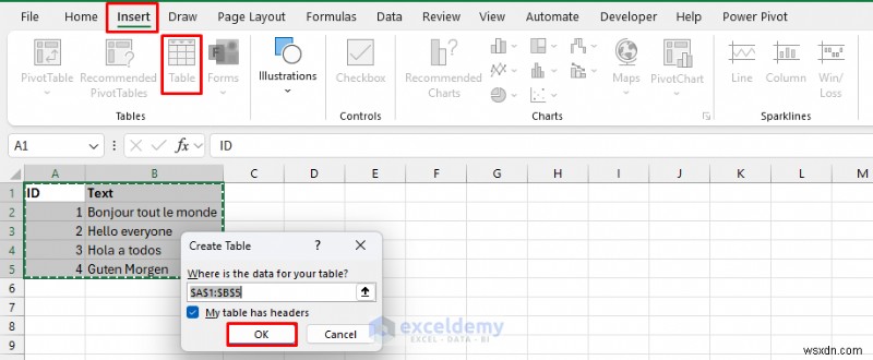 ตรวจหาภาษาในเซลล์ Excel โดยอัตโนมัติด้วย Power Query และ VBA 