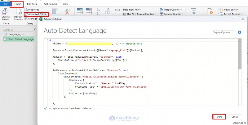 ตรวจหาภาษาในเซลล์ Excel โดยอัตโนมัติด้วย Power Query และ VBA 