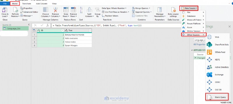 ตรวจหาภาษาในเซลล์ Excel โดยอัตโนมัติด้วย Power Query และ VBA 