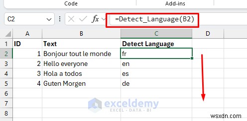 ตรวจหาภาษาในเซลล์ Excel โดยอัตโนมัติด้วย Power Query และ VBA 