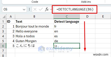 ตรวจหาภาษาในเซลล์ Excel โดยอัตโนมัติด้วย Power Query และ VBA 