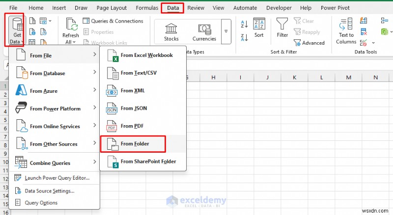 การอัปโหลดไฟล์แบบลากและวางที่ราบรื่นใน Excel ด้วย Power Query 