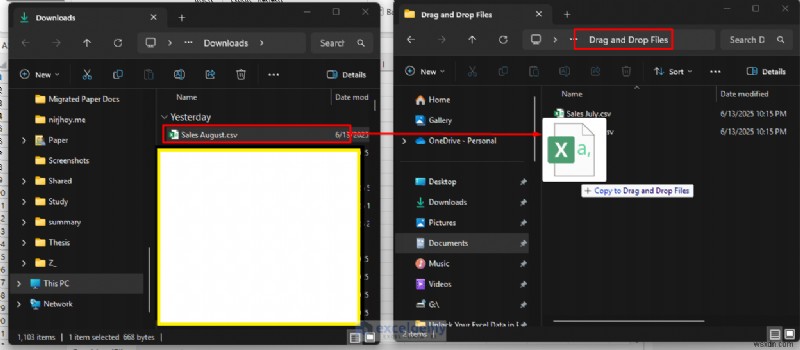 การอัปโหลดไฟล์แบบลากและวางที่ราบรื่นใน Excel ด้วย Power Query 
