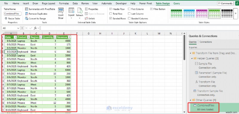 การอัปโหลดไฟล์แบบลากและวางที่ราบรื่นใน Excel ด้วย Power Query 