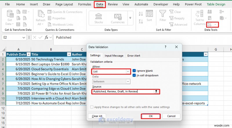 ใช้ Excel เป็น CMS น้ำหนักเบาเพื่อการวางแผนเนื้อหาเว็บไซต์ที่ง่ายดาย 