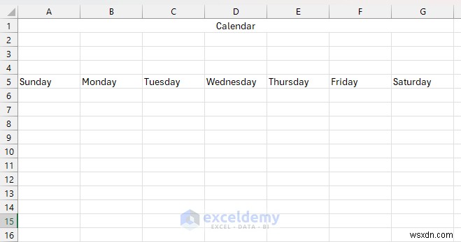 สร้างปฏิทินแบบไดนามิกใน Excel ด้วยการควบคุมแบบฟอร์ม—คำแนะนำทีละขั้นตอน 