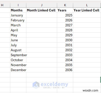 สร้างปฏิทินแบบไดนามิกใน Excel ด้วยการควบคุมแบบฟอร์ม—คำแนะนำทีละขั้นตอน 