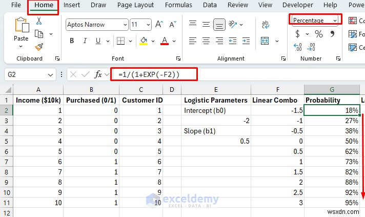 สร้างโมเดล ML น้ำหนักเบาใน Excel โดยใช้ตัวแก้ปัญหาและสูตร