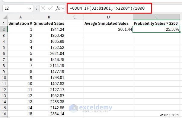 การจำลอง Excel:จากการพลิกเหรียญไปจนถึงการพยากรณ์อากาศ